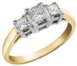 Yellow Gold Canadian Diamond Engagement Ring.