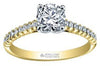 Yellow Gold Canadian Diamond Engagement Ring.