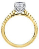 Yellow Gold Canadian Diamond Engagement Ring.