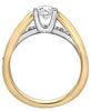 Yellow Gold Canadian Diamond Engagement Ring.