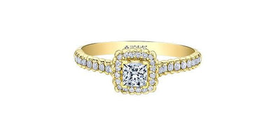 Yellow Gold Diamond Engagement Ring.