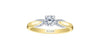 Yellow Gold Canadian Diamond Engagement Ring.