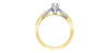 Yellow Gold Canadian Diamond Engagement Ring.