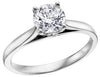 White Gold Canadian Diamond Solitaire Engagement Ring.