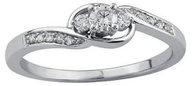 White Gold Diamond Engagement Ring