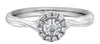 White Gold Canadian Diamond Engagement Ring.