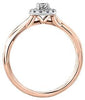 Rose Gold Canadian Diamond Engagement Ring.