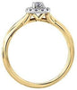 Yellow Gold Canadian Diamond Engagement Ring.