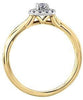 Yellow Gold Canadian Diamond Engagement Ring.