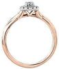 Rose Gold Canadian Diamond Engagement Ring.