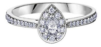 White Gold Diamond Engagement Ring.