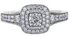 White Gold Canadian Diamond Engagement Ring.