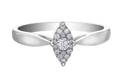 White Gold Diamond Engagement Ring.