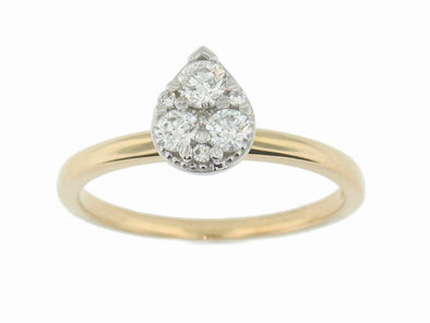 Yellow Gold Canadian Diamond Engagement Ring.