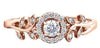 Rose Gold Canadian Diamond Engagement Ring.