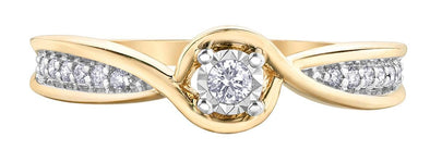 Yellow Gold Diamond Engagement Ring.