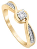 Yellow Gold Diamond Engagement Ring.