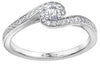 White Gold Canadian Diamond Engagement Ring.