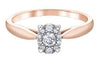 Rose Gold Diamond Engagement Ring.