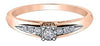 Rose Gold Diamond Engagement Ring.