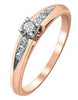 Rose Gold Diamond Engagement Ring.