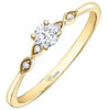 Yellow Gold Canadian Diamond Engagement Ring.