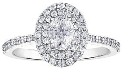 White Gold Canadian Diamond Engagement Ring.