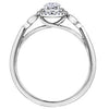 White Gold Canadian Diamond Engagement Ring.