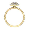 Yellow Gold Canadian Diamond Engagement Ring.