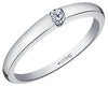 White Gold Canadian Diamond Solitaire Engagement Ring.