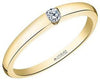 Yellow Gold Canadian Diamond Solitaire Engagement Ring.