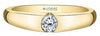 Yellow Gold Canadian Diamond Solitaire Engagement Ring.