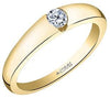 Yellow Gold Canadian Diamond Solitaire Engagement Ring.