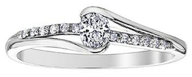 White Gold Diamond Engagement Ring.