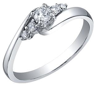 White Gold Diamond Engagement Ring.