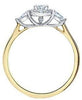 Yellow Gold Canadian Diamond Engagement Ring.