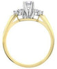 Yellow Gold Canadian Diamond Engagement Ring.