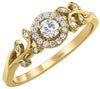 Yellow Gold Canadian Diamond Engagement Ring.