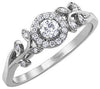 White Gold Canadian Diamond Engagement Ring.