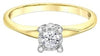 Yellow Gold Diamond Solitaire Engagement Ring.