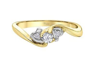 Yellow Gold Canadian Diamond Engagement Ring.