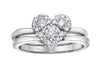 White Gold Canadian Diamond Engagement Ring.