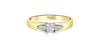 Yellow Gold Canadian Diamond Engagement Ring.