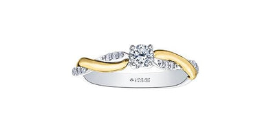 White Gold Canadian Diamond Engagement Ring.