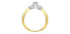 Yellow Gold Canadian Diamond Engagement Ring.