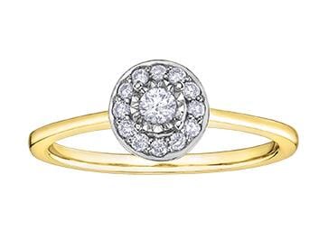 Yellow Gold Diamond Engagement Ring.