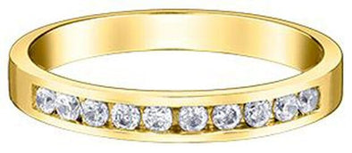 Yellow Gold Diamond Band.