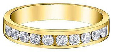 Yellow Gold Diamond Band.