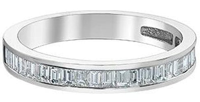 White Gold Diamond Band. 0.65 Ct Total Diamond Weight.