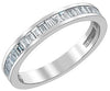 White Gold Diamond Band. 0.65 Ct Total Diamond Weight.